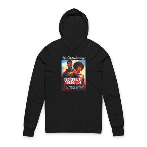 Capes to Cosmos | Superhero Graphic Long Sleeve Hoodie
