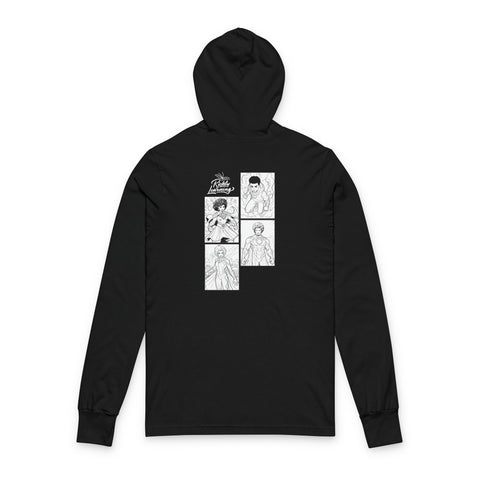Capes to Cosmos | Superhero Graphic Long Sleeve Hoodie