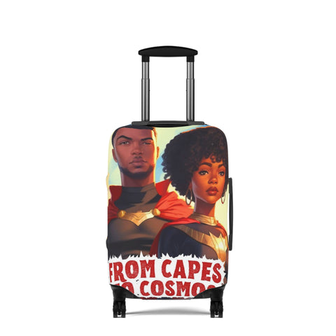 Superhero Luggage Cover, Travel Gift, Vacation Accessory, Cosplay Bags, Personalized Travel Gear