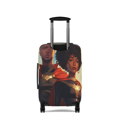 Superhero Luggage Cover, Travel Gift, Vacation Accessory, Cosplay Bags, Personalized Travel Gear