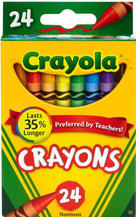 24 Assorted -- Crayons